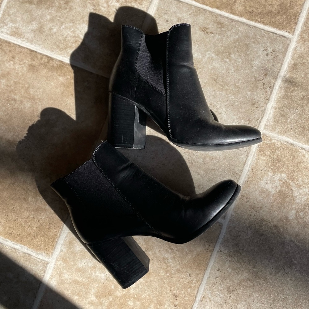 Black ankle booties
